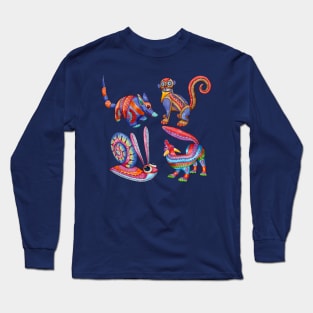 Dia de muertos Collection animals Long Sleeve T-Shirt